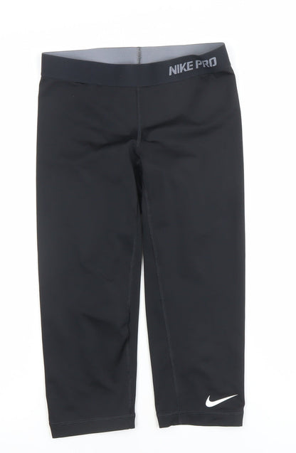 Nike Pro Dri-Fit Womens Black Capri Compression Leggings Size S