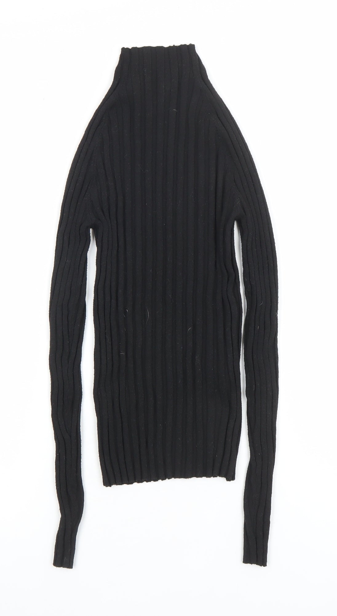 Womens UK Size S MNG Black Basic Blouse