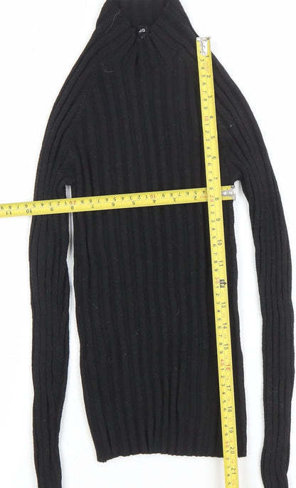 Womens UK Size S MNG Black Basic Blouse