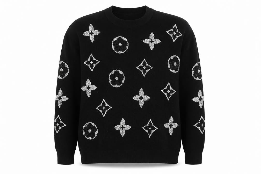 Womens UK Size One Size MOËWY Black Pullover Jumper