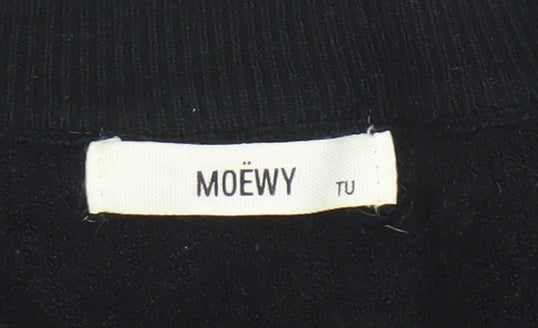 Womens UK Size One Size MOËWY Black Pullover Jumper