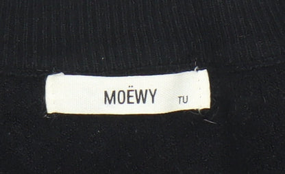 Womens UK Size One Size MOËWY Black Pullover Jumper