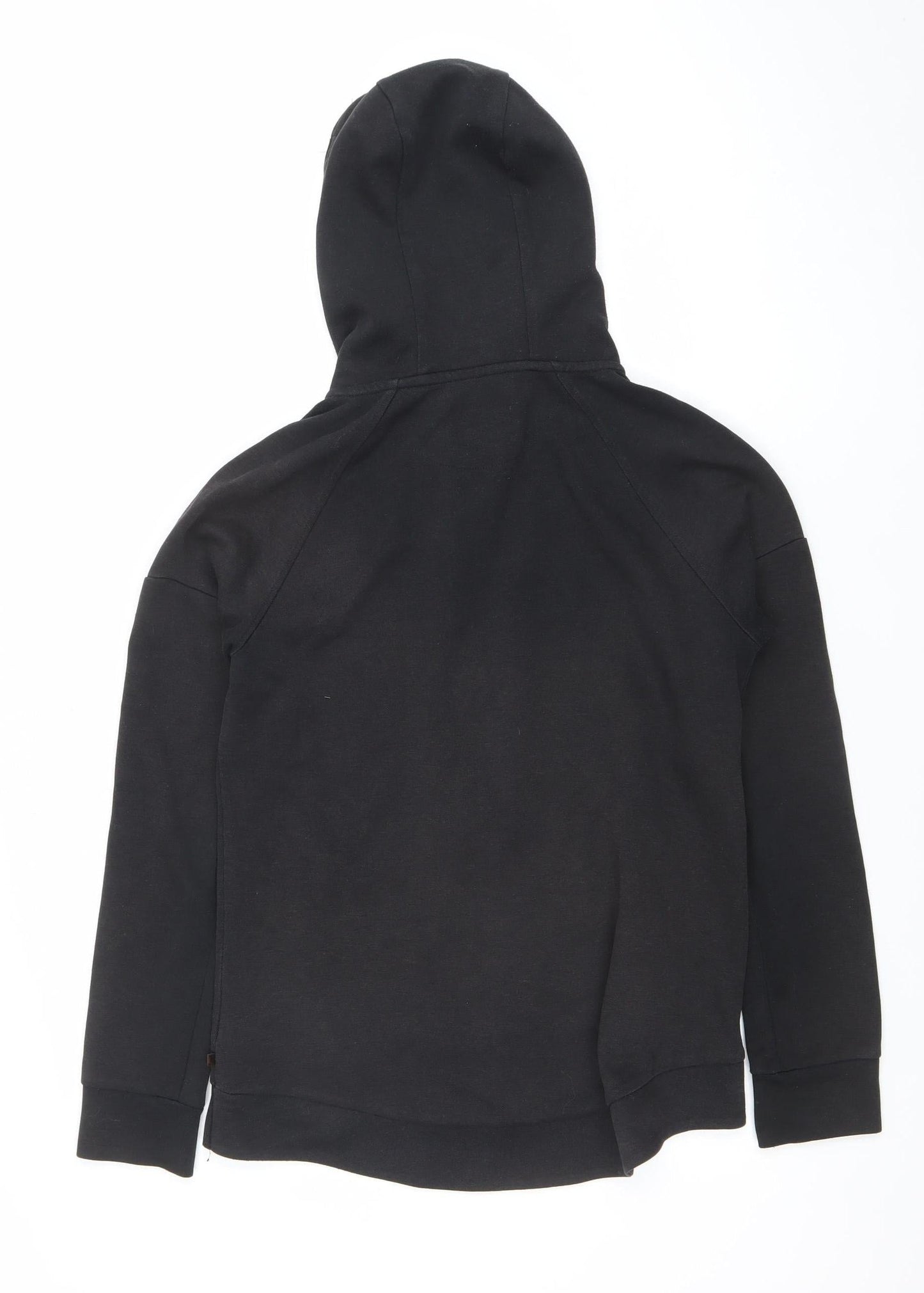 Womens UK Size 10 Pink Soda Sport Black Full Zip Hoodie