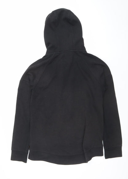 Womens UK Size 10 Pink Soda Sport Black Full Zip Hoodie