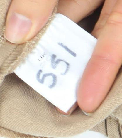 Womens UK Size 12 Artigiano Regular Fit CasualBusinessTravel Beige Trousers