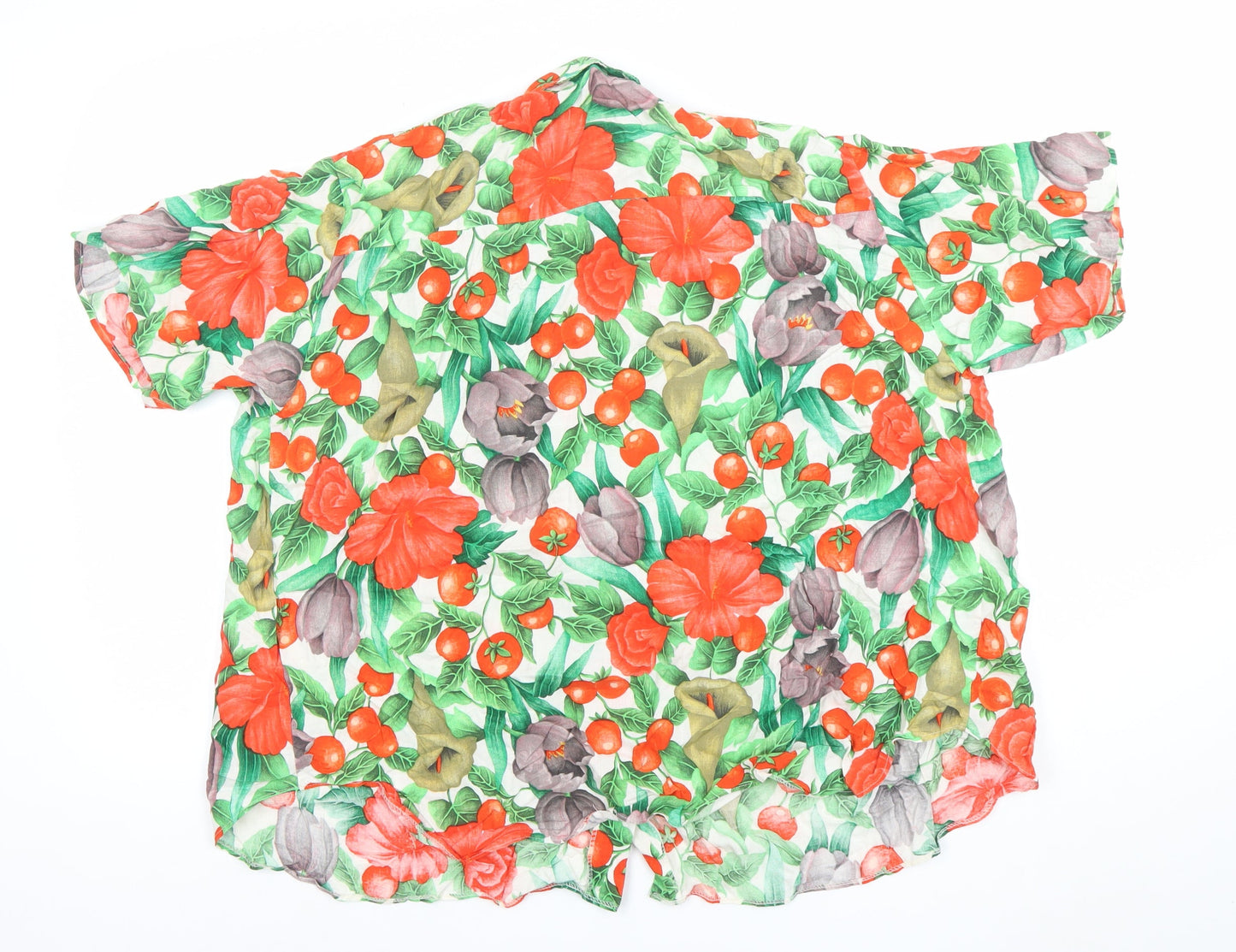 Womens UK Size 10 St. Bernard Multicoloured Tunic Button-Up