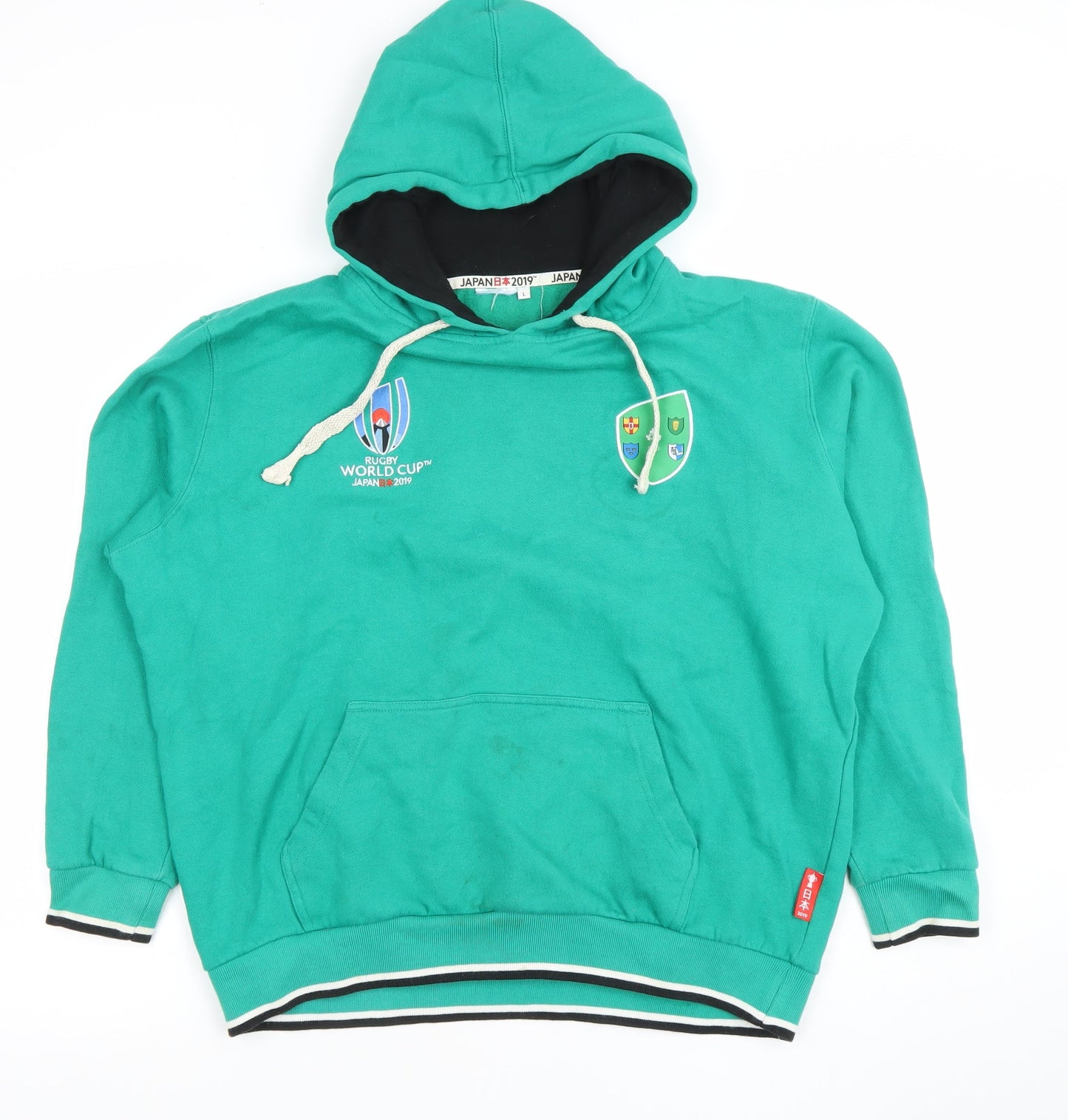 Womens UK Size L  Green Pullover Hoodie