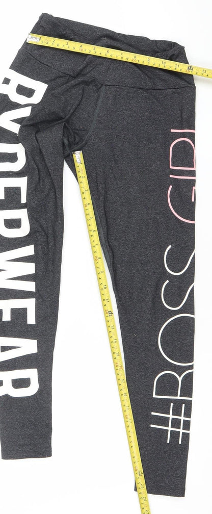 Womens UK Size S Ryderwear Slim Fit Leggings Grey Leggings