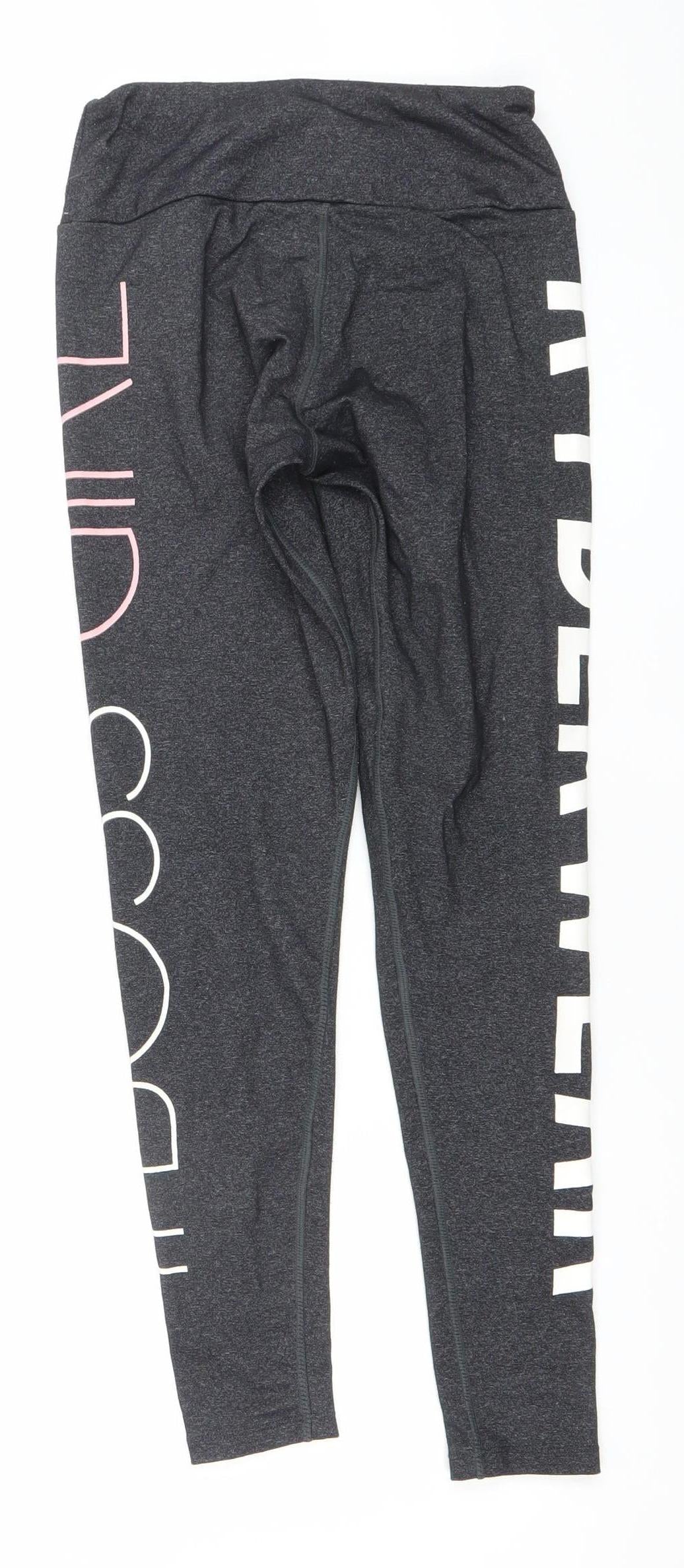 Womens UK Size S Ryderwear Slim Fit Leggings Grey Leggings
