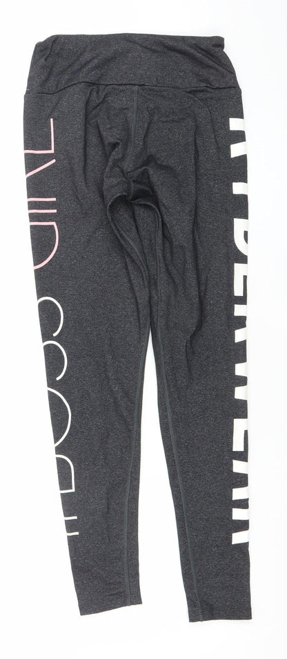 Womens UK Size S Ryderwear Slim Fit Leggings Grey Leggings