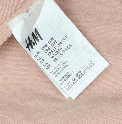 Womens UK Size One Size H&M Pink Cape Jumper