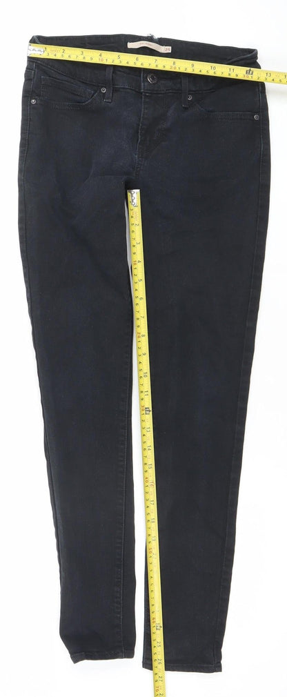 Levi's Women's Black 711 Skinny Jeans Size 25 Slim Fit Denim