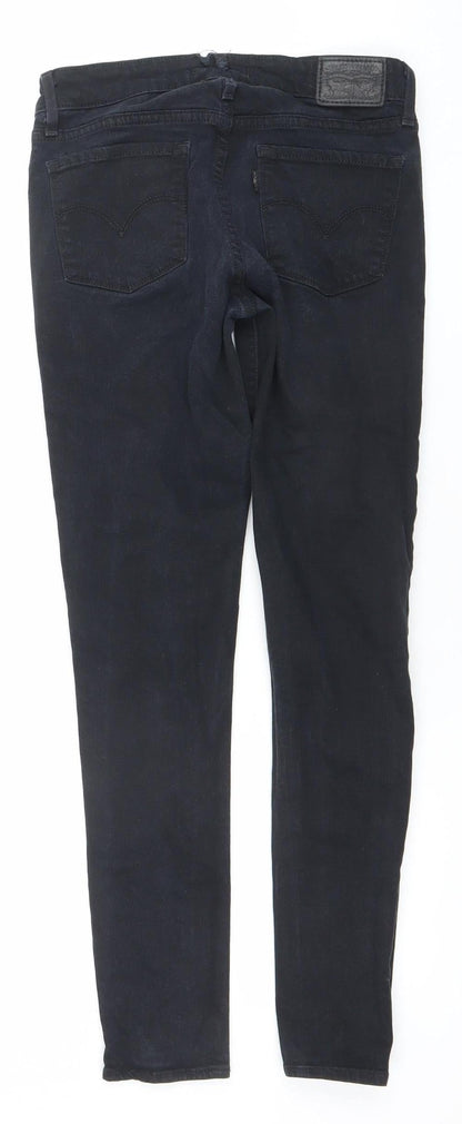 Levi's Women's Black 711 Skinny Jeans Size 25 Slim Fit Denim