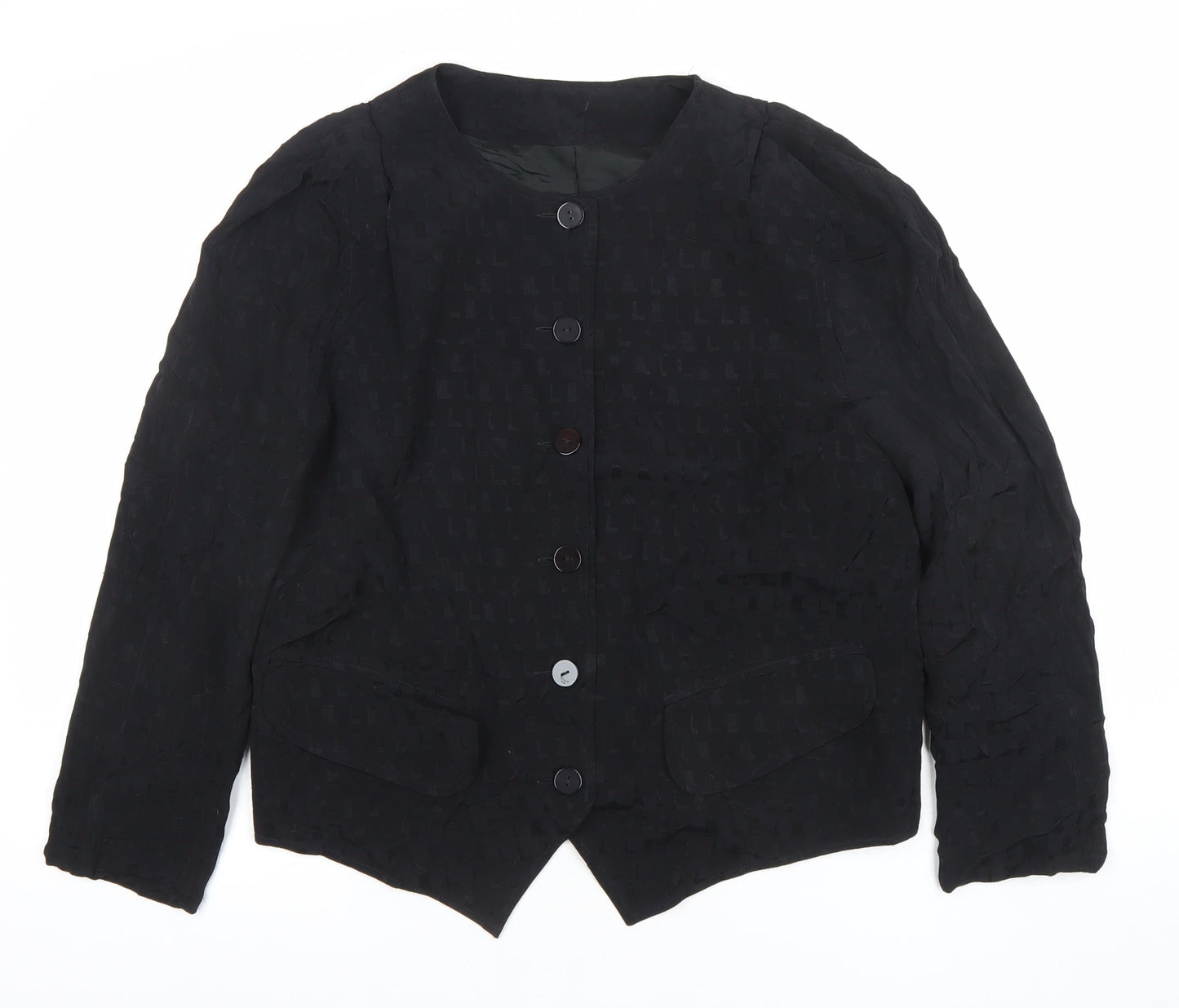 Womens UK Size 12 Betty Barclay Black Tunic Blouse