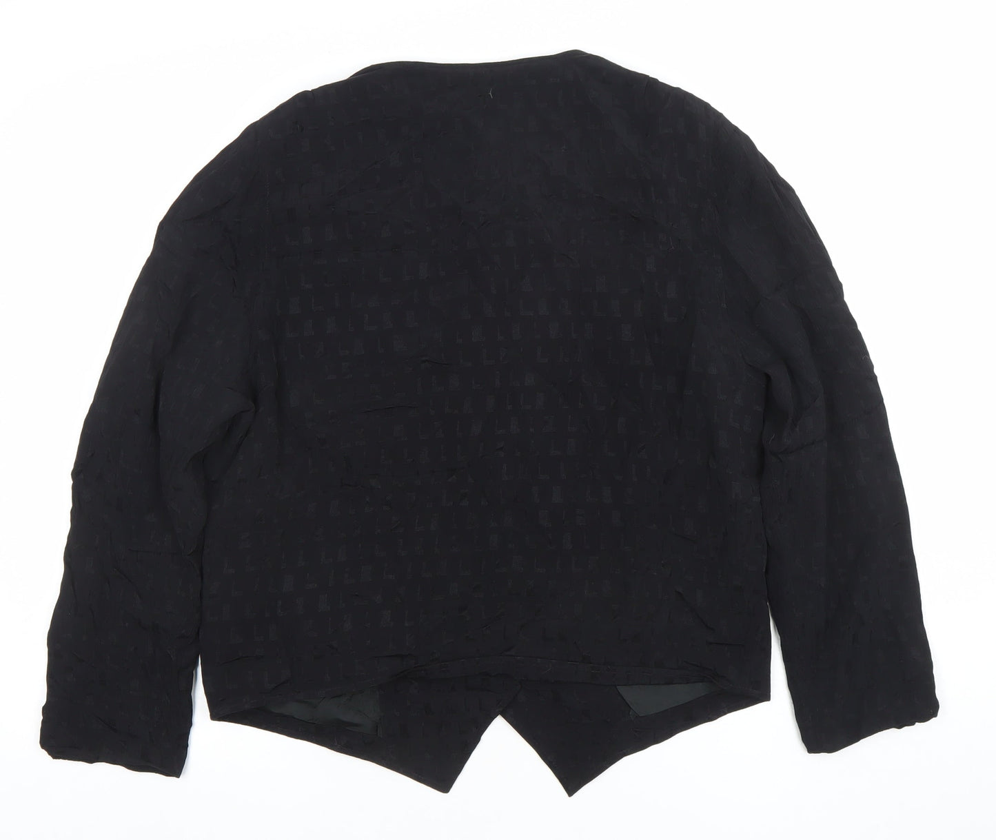 Womens UK Size 12 Betty Barclay Black Tunic Blouse