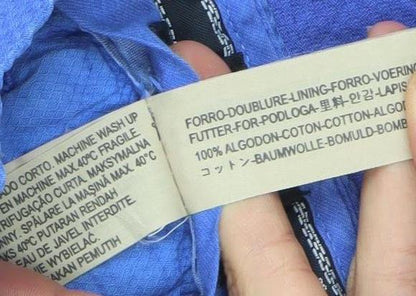 Massimo Dutti Men’s Blue Cotton Chino Trousers Size L 33W 31L