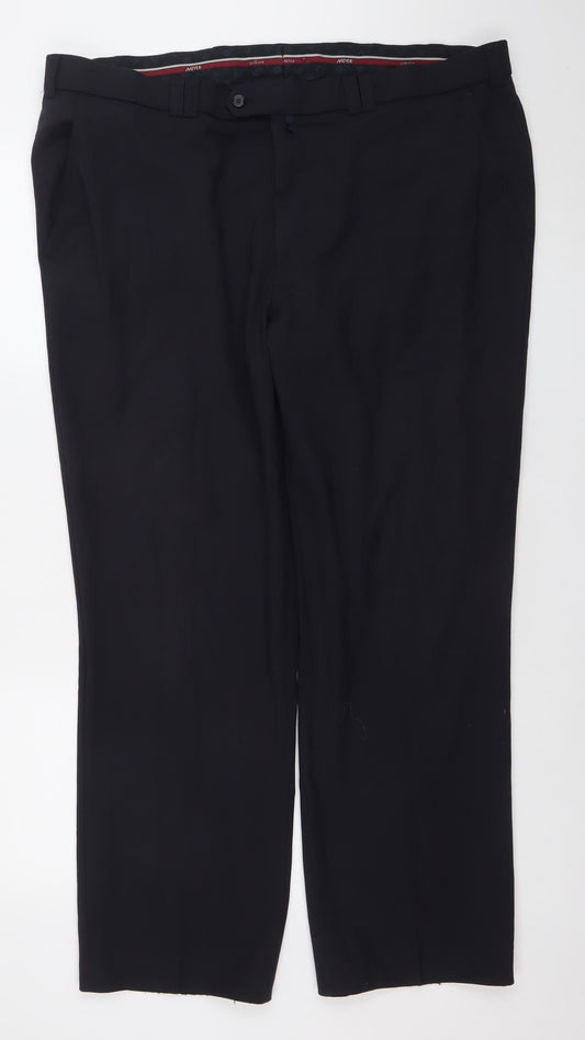 Meyer Men’s Black Monza 42x30 Chino Trousers Cotton Blend