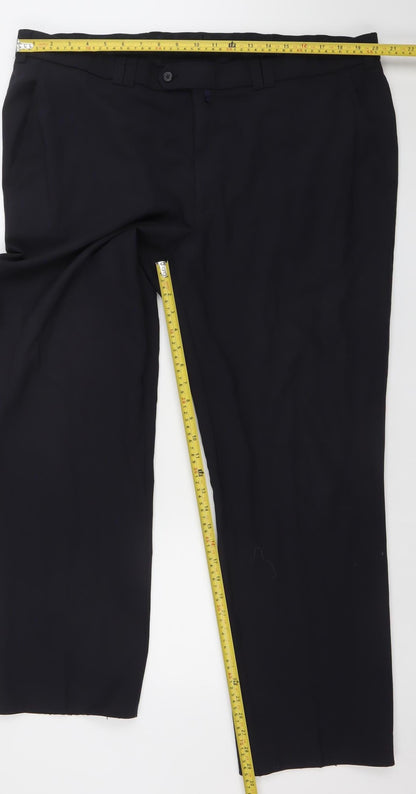 Meyer Men’s Black Monza 42x30 Chino Trousers Cotton Blend