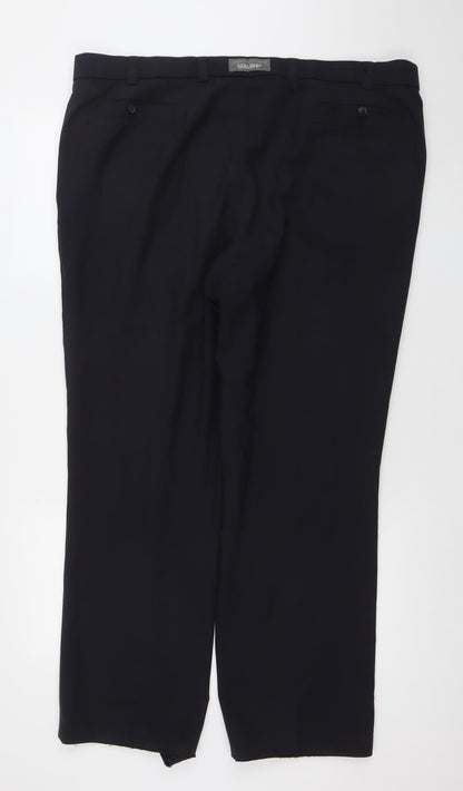 Meyer Men’s Black Monza 42x30 Chino Trousers Cotton Blend
