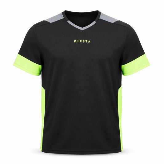 Mens UK Size S Kipsta Black FootballGym & TrainingRunning & Jogging T-Shirt