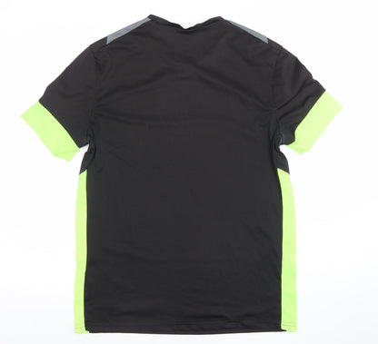 Mens UK Size S Kipsta Black FootballGym & TrainingRunning & Jogging T-Shirt