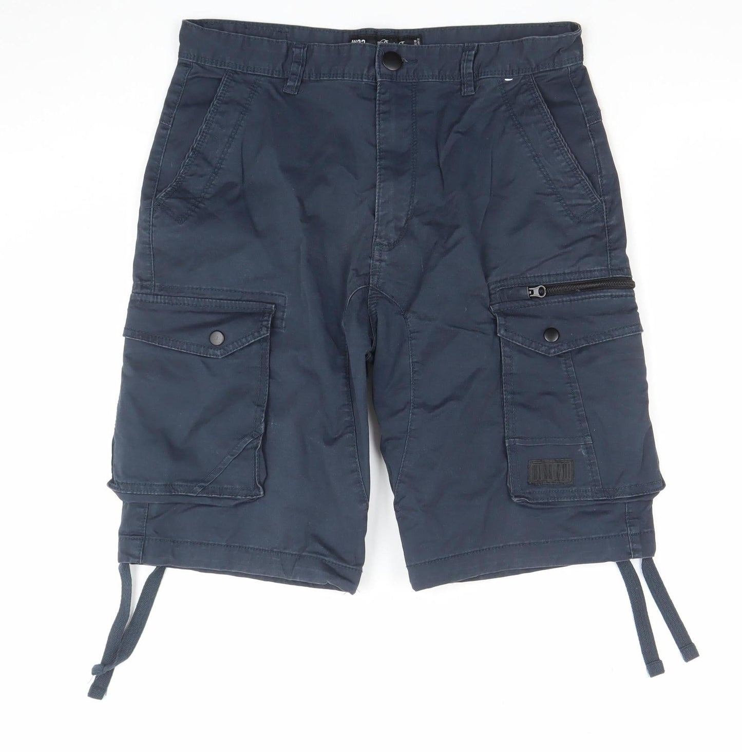 Denim Co. Men's Blue Cargo Shorts Size 32 Regular Fit Outdoor Style