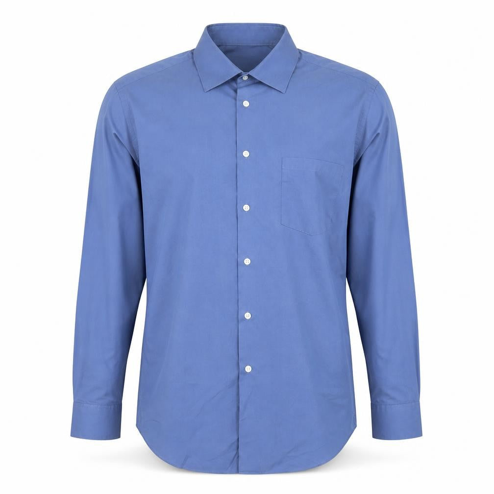 Mens UK Collar Size L Arrow Smart Blue  Dress Shirt