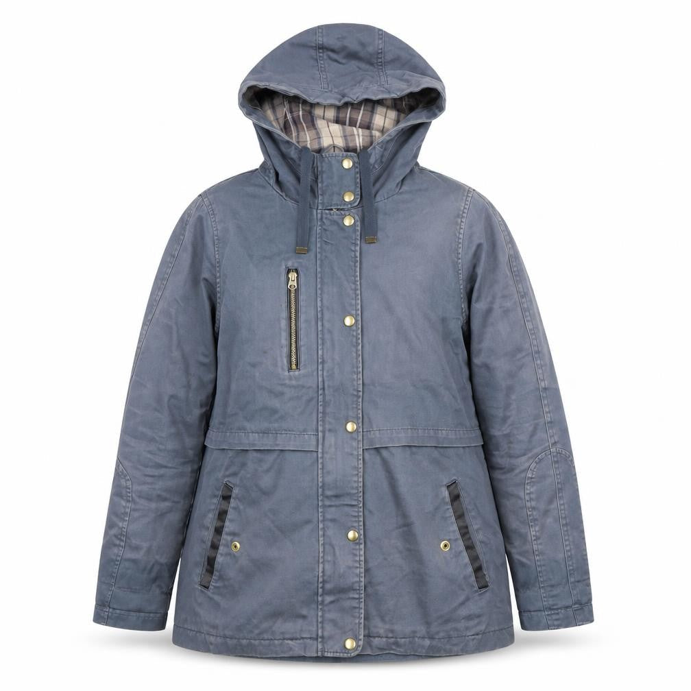 Womens UK Size 12 Topshop Blue Parka Coat