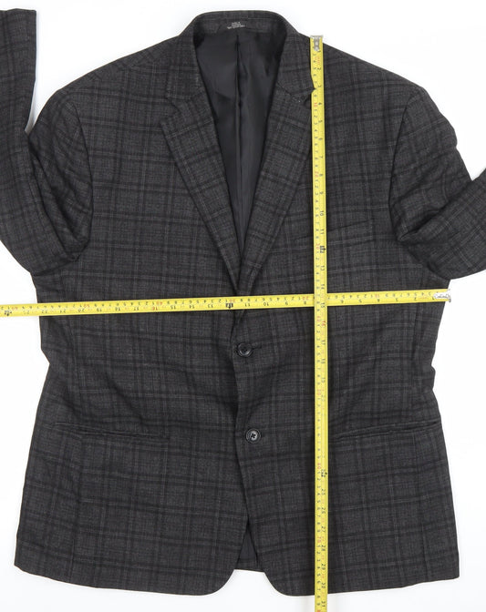 Mens UK Size 44S Haggar Regular Grey Suit Jacket