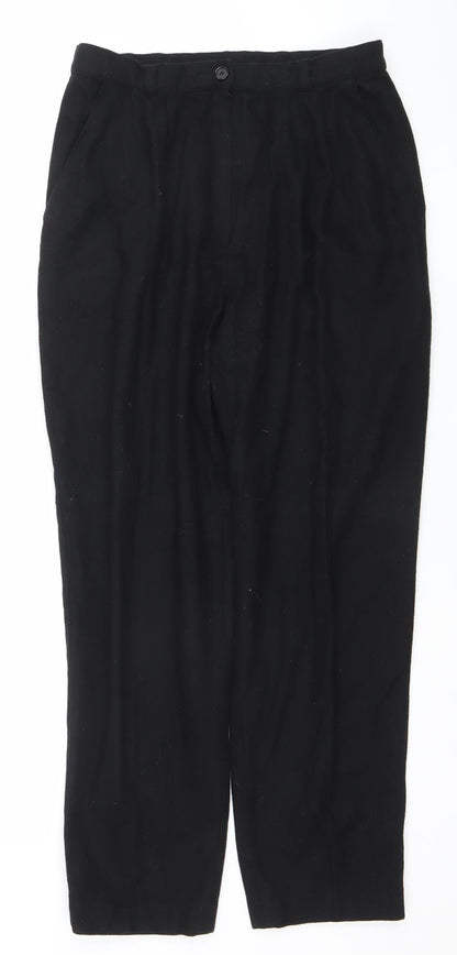 Womens UK Size 16 Canda Regular Fit Business Casual Black Trousers