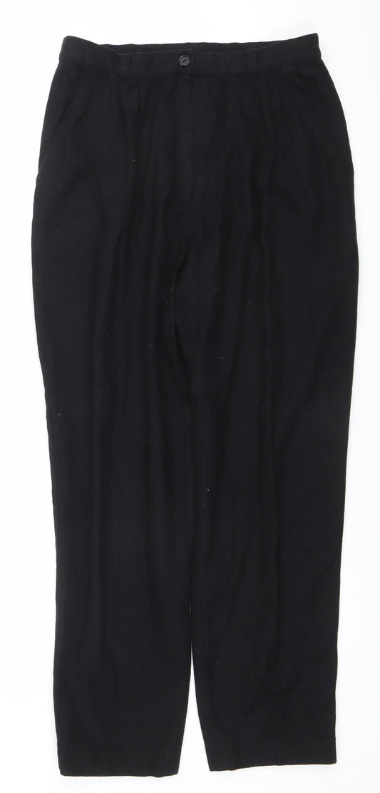 Womens UK Size 16 Canda Regular Fit Business Casual Black Trousers