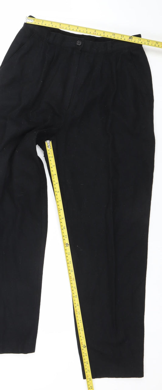 Womens UK Size 16 Canda Regular Fit Business Casual Black Trousers