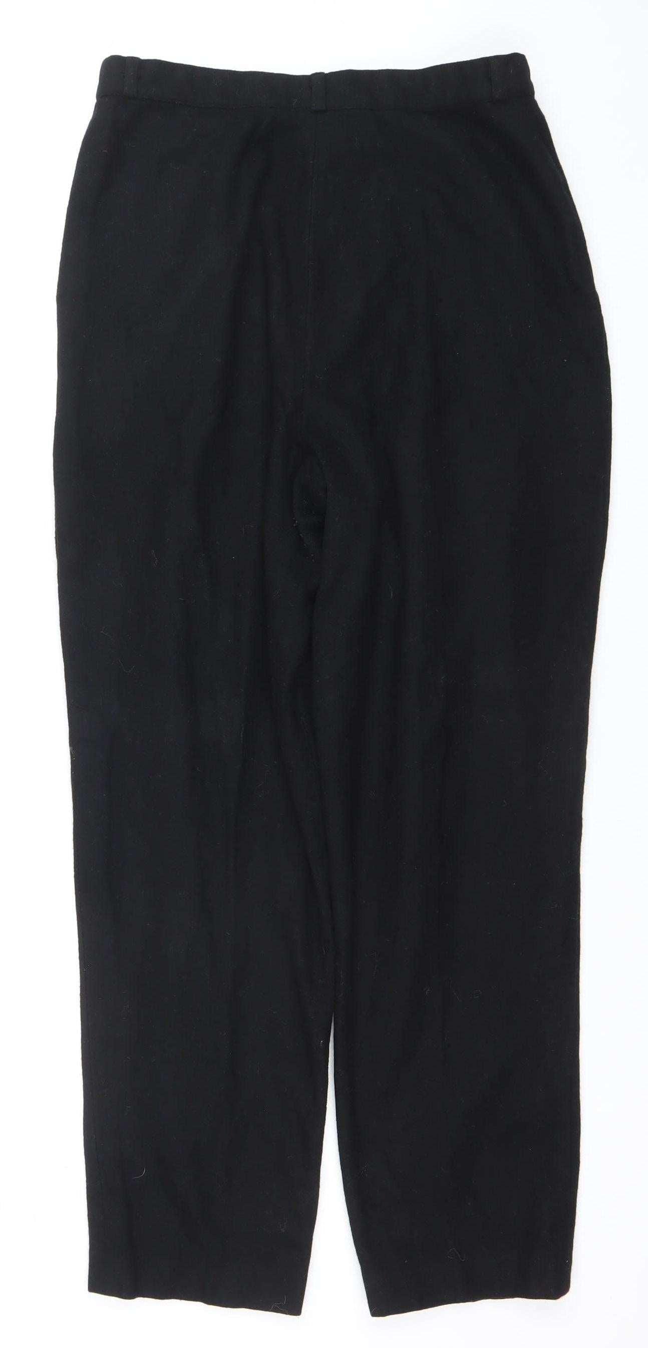 Womens UK Size 16 Canda Regular Fit Business Casual Black Trousers