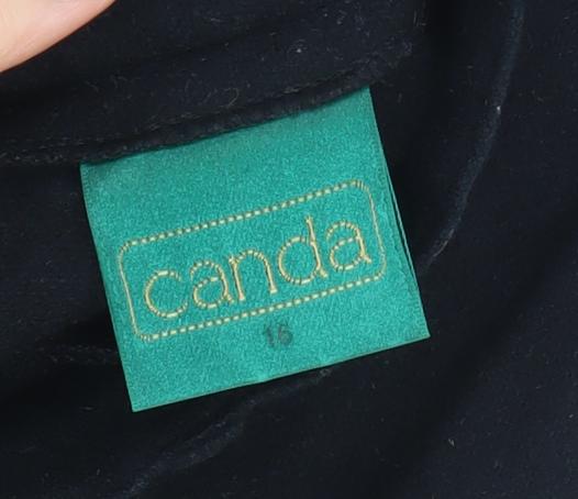 Womens UK Size 16 Canda Regular Fit Business Casual Black Trousers