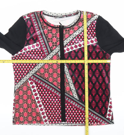 Womens UK Size S Libra Multicoloured Cardigan Sweatshirt