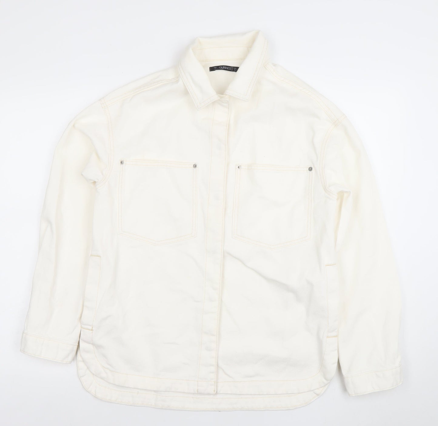 Womens UK Size XS Dunnes Ivory Basic Jacket