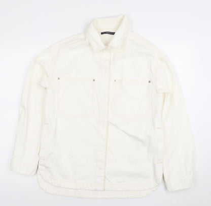 Womens UK Size XS Dunnes Ivory Basic Jacket