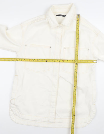 Womens UK Size XS Dunnes Ivory Basic Jacket