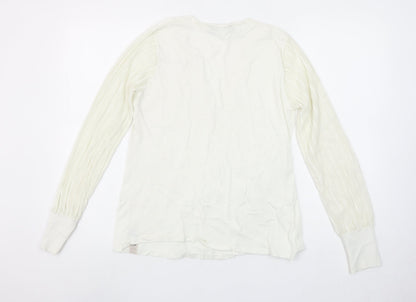 Womens UK Size 14 Paul Costelloe Living Ivory Basic Blouse