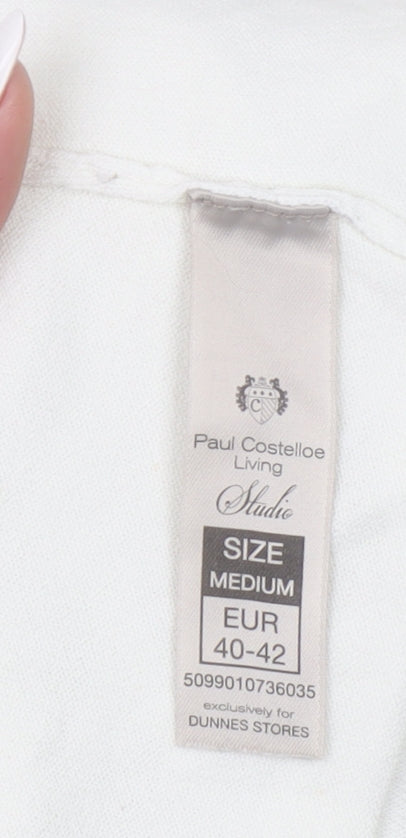 Womens UK Size 14 Paul Costelloe Living Ivory Basic Blouse
