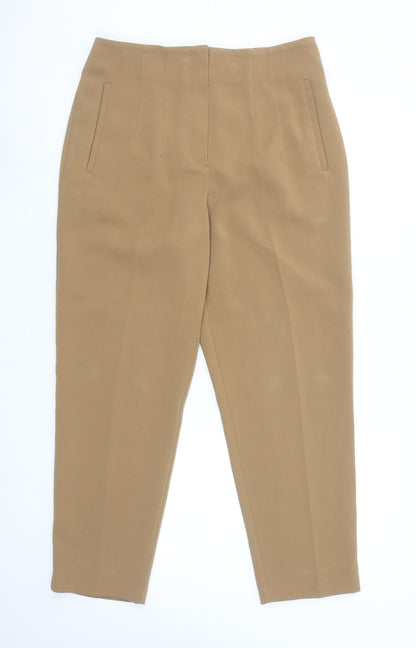 Primark Women’s Beige Size 12 Tailored Tapered Trousers