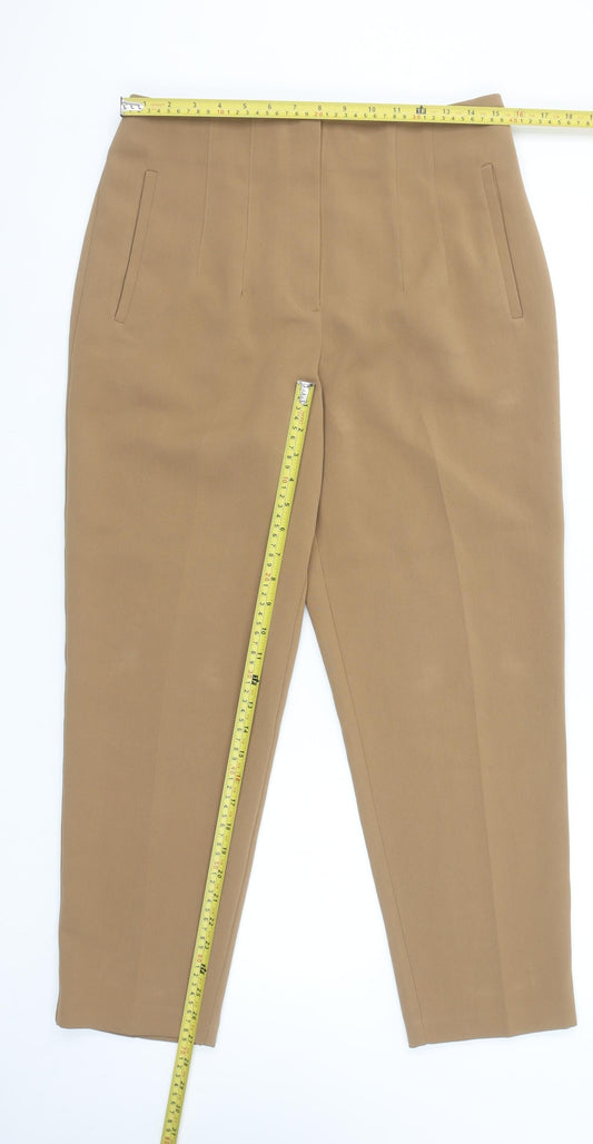 Primark Women’s Beige Size 12 Tailored Tapered Trousers