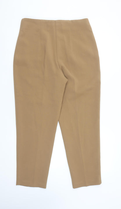 Primark Women’s Beige Size 12 Tailored Tapered Trousers