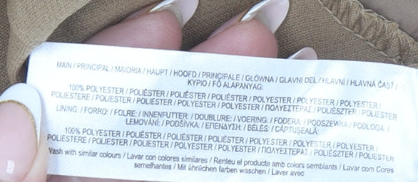 Primark Women’s Beige Size 12 Tailored Tapered Trousers