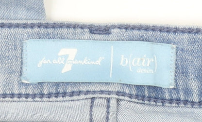 Womens UK Size 28 7 For All Mankind Slim Fit Skinny Blue Jeans