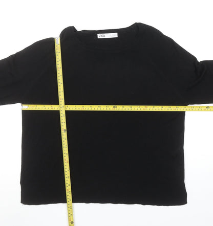 Womens UK Size 12 Zara Black Pullover Jumper