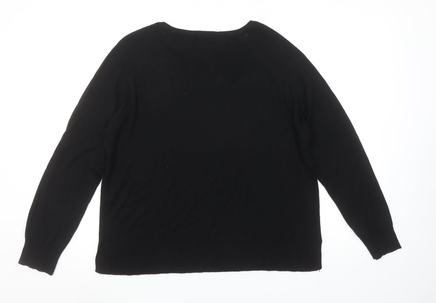 Womens UK Size 12 Zara Black Pullover Jumper