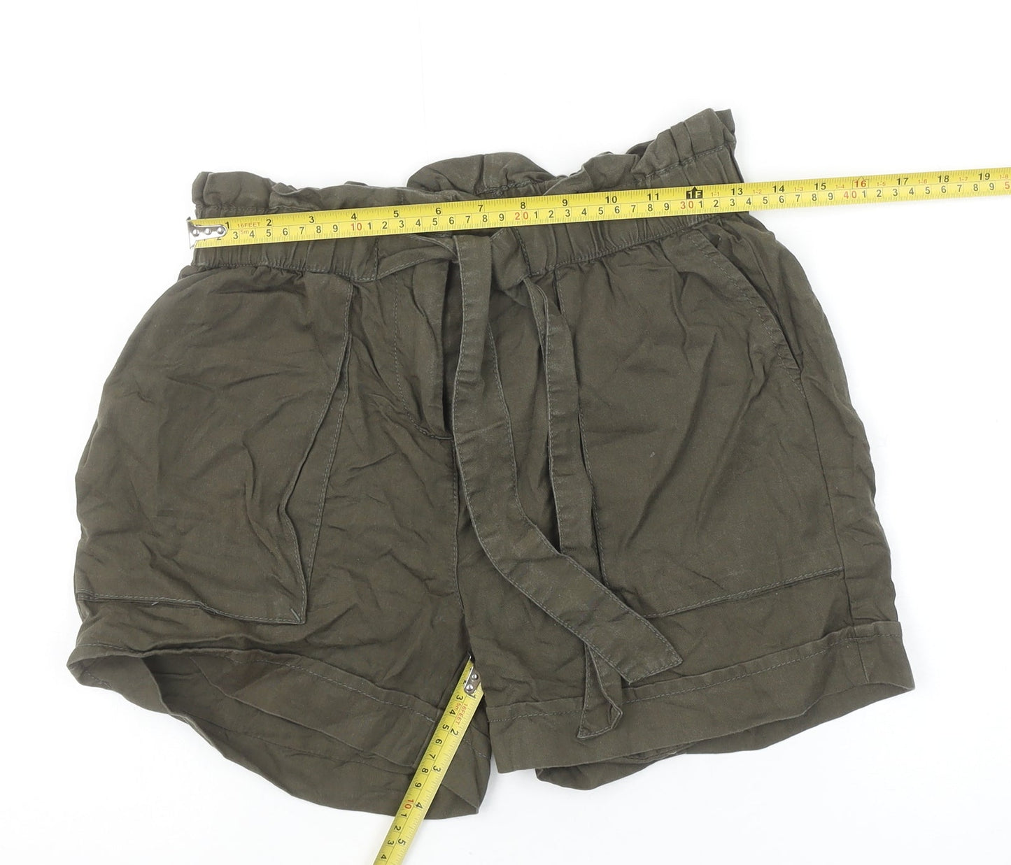 Womens UK Size S Soyaconcept Relaxed Fit Paperbag Shorts