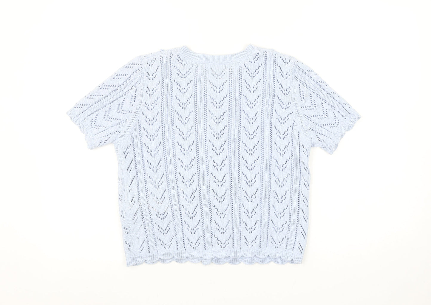 Primark Women’s Blue Short Sleeve Knit Cardigan Size S