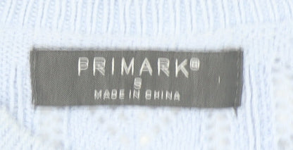 Primark Women’s Blue Short Sleeve Knit Cardigan Size S